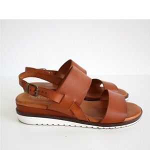 Bertuchi Spain brown leather slingback sandals Size 39 = Size 8 - 8.5